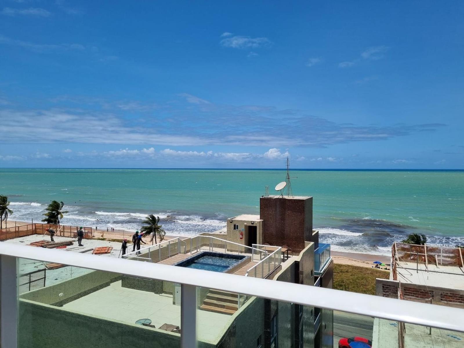 Confortavel Flat Com Piscina De Borda Infinita Na Cobertura Cabedelo Exterior foto